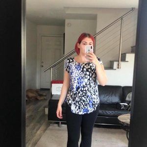 Alfani Patterned T Shirt Size M